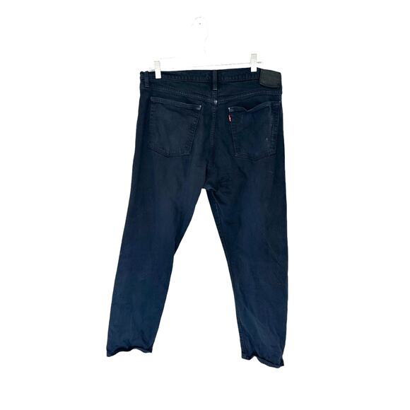 Levi's Black Classic Basic Button Fly Premium Wedgie Straight Leg Jeans Size 32 - Picture 10 of 13